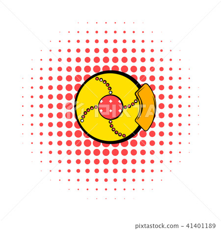 Disc brakes comics icon  41401189