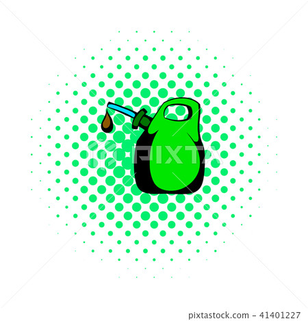Oil canister comics icon  41401227