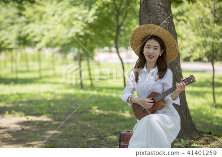 Playing in the woods 41401259