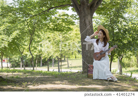 Playing in the woods 41401274