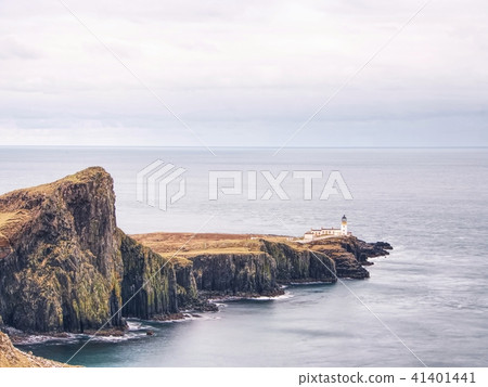 Neist Point Lighthouse. Popular photographers area Neist Point Lighthouse. Popular photographers area 41401441