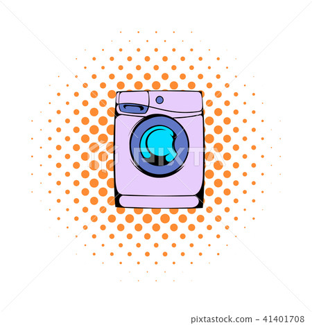 Washing machine comics icon 41401708