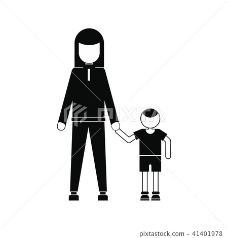 Mother and son icon Mother and son icon 41401978