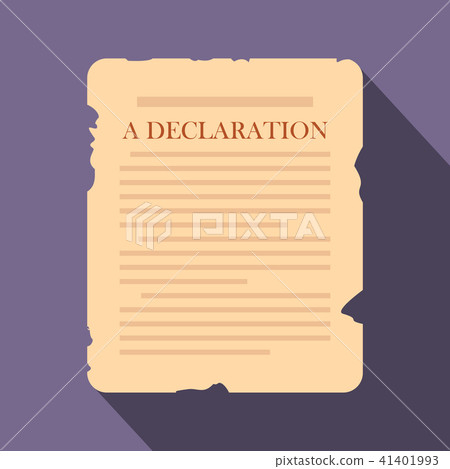 Declaration flat icon 41401993