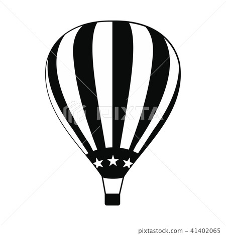 Hot air balloon with USA flag icon Hot air balloon with USA flag icon 41402065