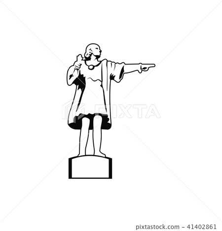 Cristobal Colon sculpture in Barcelona icon Cristobal Colon sculpture in Barcelona icon 41402861