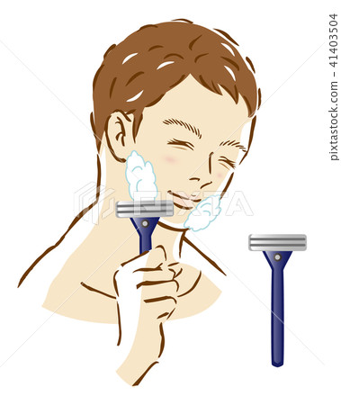 Male Shaving Appearance Razor Bubble 41403504