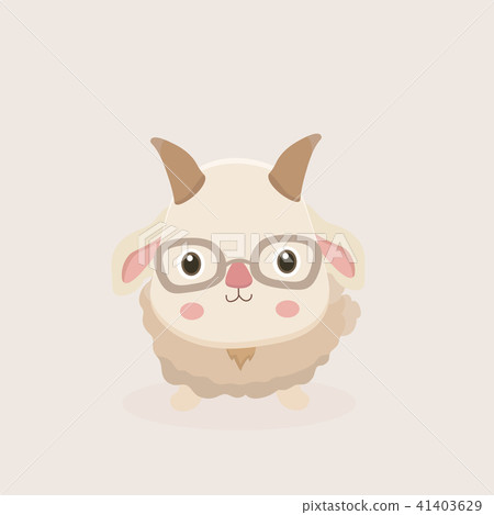 Vector illustration of Goat Cartoon. 41403629