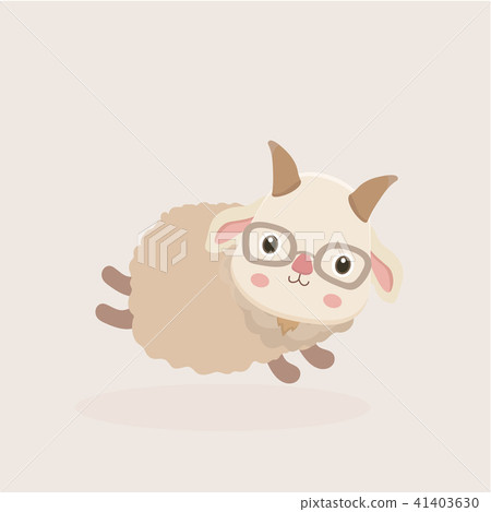 Vector illustration of Goat Cartoon. 41403630