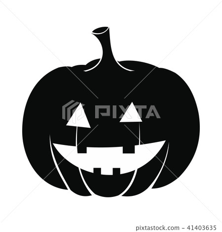 Pumpkin with a smile icon 41403635