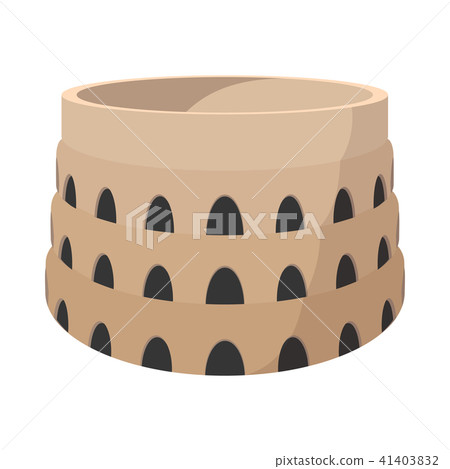 Roman Colosseum cartoon icon  41403832