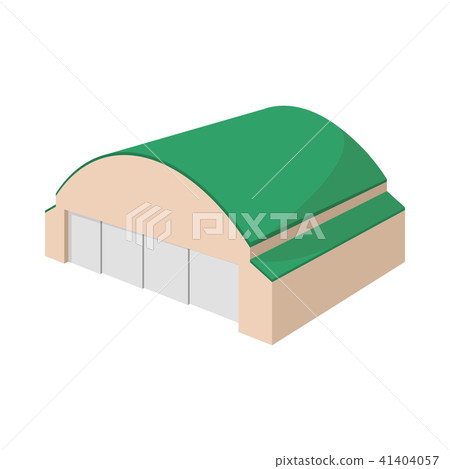 Hangar building cartoon icon Hangar building cartoon icon 41404057