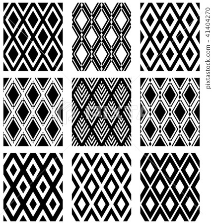 Seamless diamonds patterns. - Stock Illustration [41404270] - PIXTA