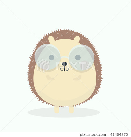 Cute Porcupine Cartoon Vector Illustration On Past Stock Illustration 41404870 Pixta