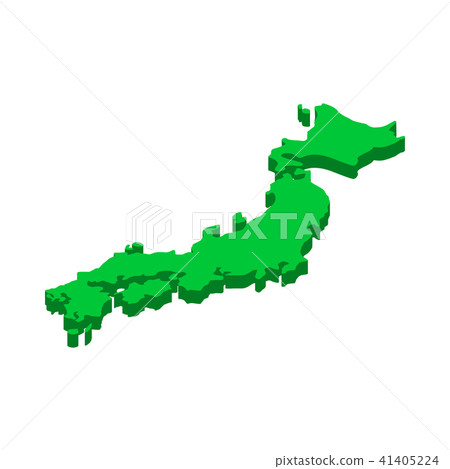 Map of Japan icon, isometric 3d style 41405224