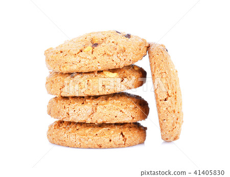 Cookies chocolate chip isolated on white Cookies chocolate chip isolated on white 41405830