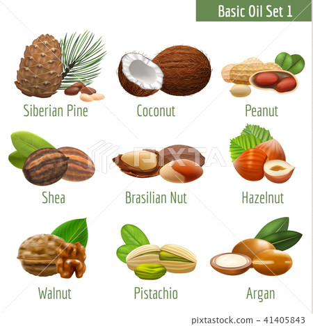 Basic Oil Set in Realistic Style Basic Oil Set in Realistic Style 41405843