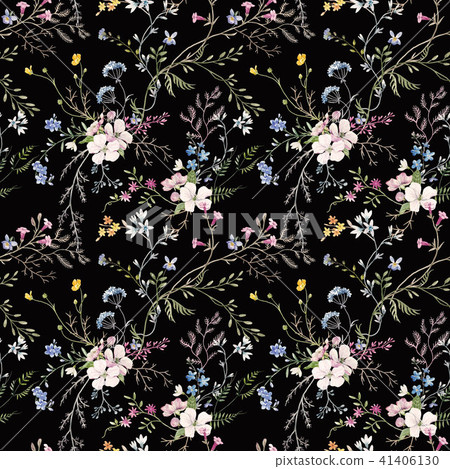 Watercolor floral pattern Watercolor floral pattern 41406130