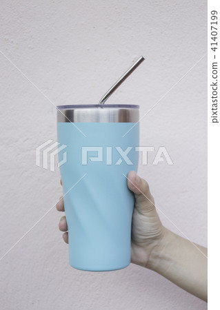 Stainless steel straw and thermos mugs reusable Stainless steel straw and thermos mugs reusable 41407199