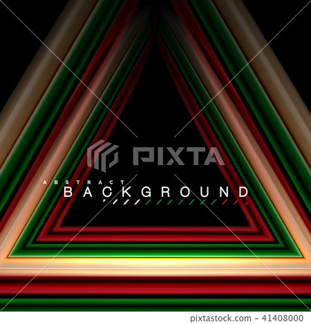 Geometric shapes created with fluid multicolored lines Geometric shapes created with fluid multicolored lines 41408000