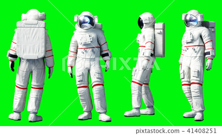 greenscreen astronaut suit