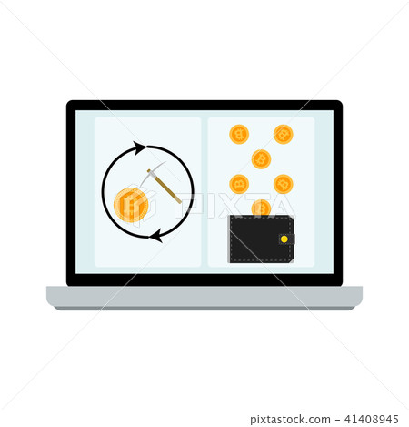 Mining laptop screen Mining laptop screen 41408945