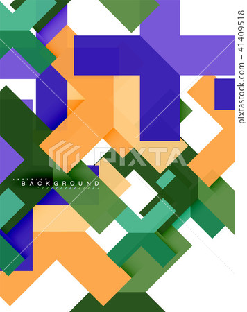 Multicolored abstract geometric shapes, geometry background for web banner Multicolored abstract geometric shapes, geometry background for web banner 41409518