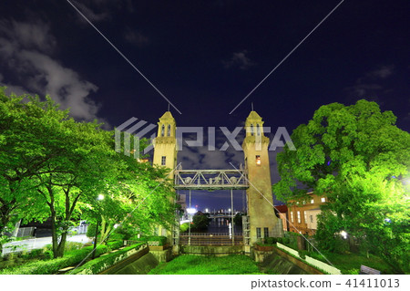 名古屋Nakagawa運河Matsushige鎖門 名古屋Nakagawa運河Matsushige鎖門 41411013