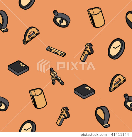 Measuring color outline isometric pattern 41411144