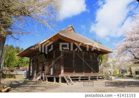 Cherry blossoms of Tateki Kannon (Fukushima / Aizusaka-shi town) Cherry blossoms of Tateki Kannon (Fukushima / Aizusaka-shi town) 41411153