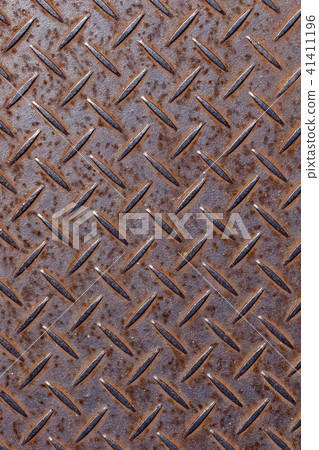 Rusted steel plate 41411196