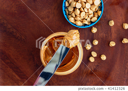 Peanut butter concept healthy nutritious breakfast 41412326