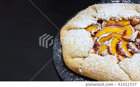 Healthy wholewheat galette with peaches nectarines Healthy wholewheat galette with peaches nectarines 41412337