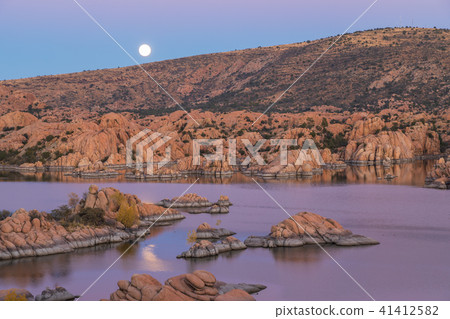 Moonrise Over Watson lake 41412582