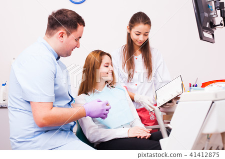 Woman in a Dentist office Woman in a Dentist office 41412875