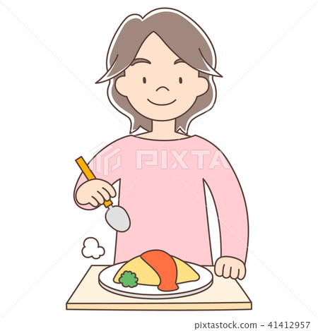 Mom _ omelet rice 41412957