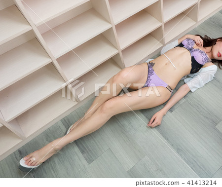 Girl wearing underwear Girl wearing underwear 41413214