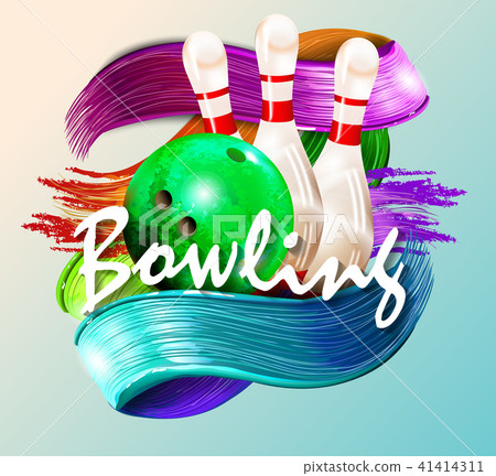 Sample text. bowling ball abstract background Sample text. bowling ball abstract background 41414311