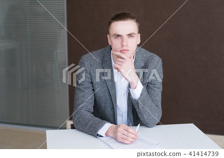 serious business man corporate manager workplace 41414739