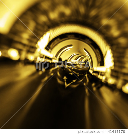 Modern abstract road tunnel 41415178