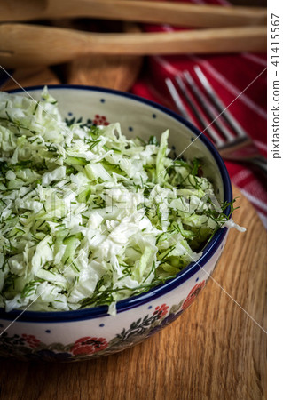 Salad with cabbage and dill. Salad with cabbage and dill. 41415567