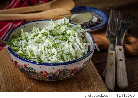 Salad with cabbage and dill. Salad with cabbage and dill. 41415569