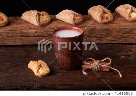 Cookies with cottage cheese and milk Cookies with cottage cheese and milk 41416098