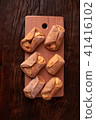 Cookies with Cottage cheese baked in oven 41416102