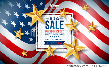 Fourth of July. Independence Day Sale Banner - Stock Illustration [41416783] - PIXTA