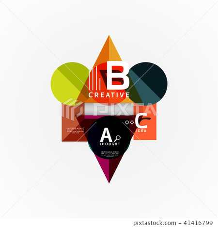 Vector infographic options banner, paper style design Vector infographic options banner, paper style design 41416799