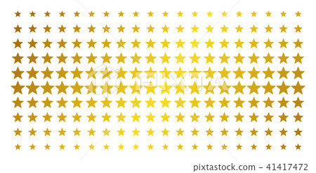 Five Pointed Star Golden Halftone Effect Five Pointed Star Golden Halftone Effect 41417472
