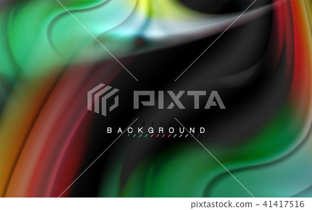 Fluid liquid colors design, colorful marble or plastic wavy texture background, glowing multicolored Fluid liquid colors design, colorful marble or plastic wavy texture background, glowing multicolored 41417516