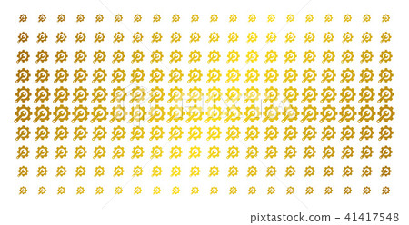 Service Tools Gold Halftone Pattern Service Tools Gold Halftone Pattern 41417548