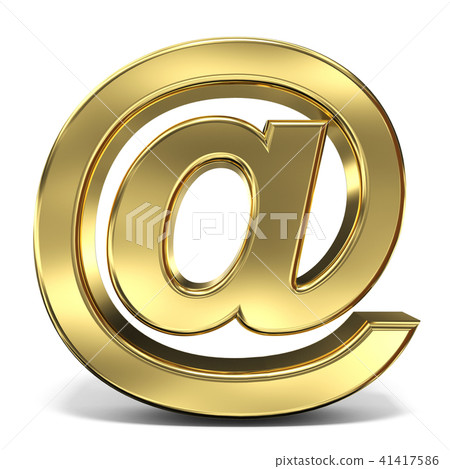 E-mail sign at symbol 3D rendering 41417586
